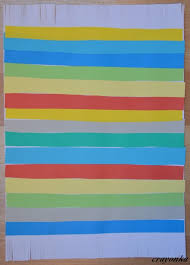 Prace plastyczne - Kolorowe kredki: Dywany - wyklejanka z papieru