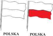 Znalezione obrazy dla zapytania flaga polski do druku